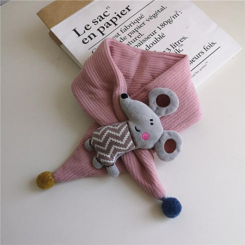 Children's Scarf With Plush Character