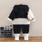 Baby autumn and winter plus velvet suit two-piece set