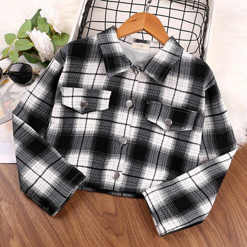 Girl's Long Sleeve Shirt Jacket
