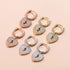 Heartbreak Love Earrings Zircon Hip Hop Simple Women's Earrings Jewelry