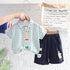 Handsome Lapel Shirt Short Sleeve Suit Casual Shorts Two-piece Set