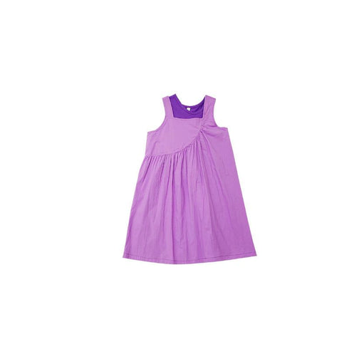 Purple Vest Skirt T-shirt Two Piece Set