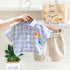 Plaid Shirt Loose Shorts Two-piece Set