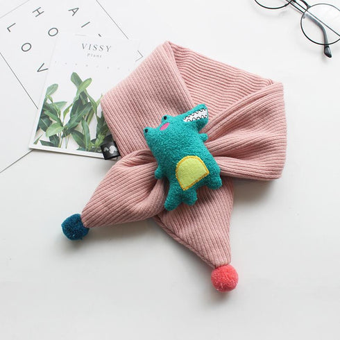 Children's Scarf With Plush Character
