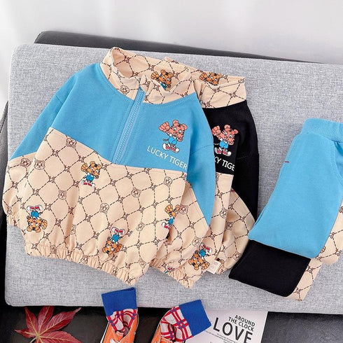 Boys suit spring and autumn two-piece set