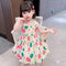 Girls Summer Suspender Skirt 2022 New Baby Girl Cute Flower Skirt Children's Foreign Style Dress