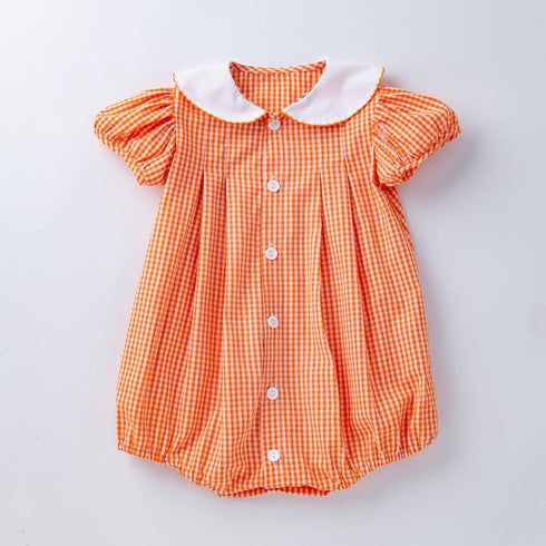 Floral Foreign Style One-piece Fart Clothes Baby Bubble Sleeve Creeper