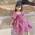 Children's Colorful Flower Dress