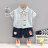 Boys summer suit short sleeve two-piece set