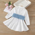 Girl's White Simple Dress