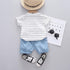Boys summer suit two-piece set