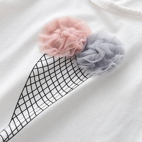 Summer Girls Suit Top Belt Skirt Two-Piece Set