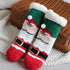 Children's Christmas socks lamb velvet coral fleece socks children's floor socks plus velvet baby socks non-slip