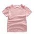 Children's Solid Breathable Short Sleeves (five Colors)