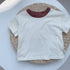 Cotton T-shirt Contrast Collar Bonded T-shirt Comfortable Top