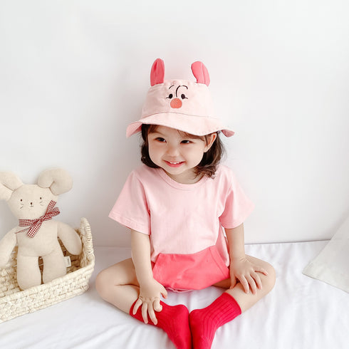 Cute cartoon animal short sleeve hat