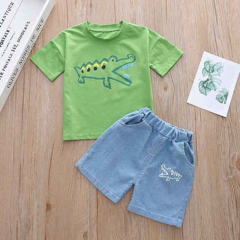 Summer boy short sleeve suit