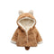 Children's fox fur sweater faux fur baby plus velvet padded coat