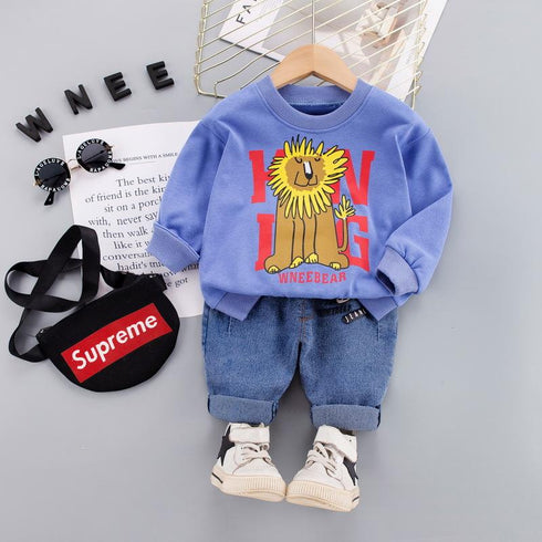 Spring and Autumn Children's Two-Piece Set