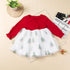 Christmas dress holiday dress printed Christmas tree children's dress