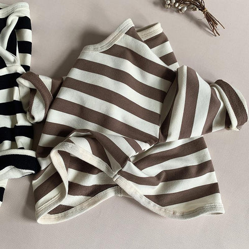 Spring and Autumn Children's Long Sleeve T-shirt Striped Casual Top