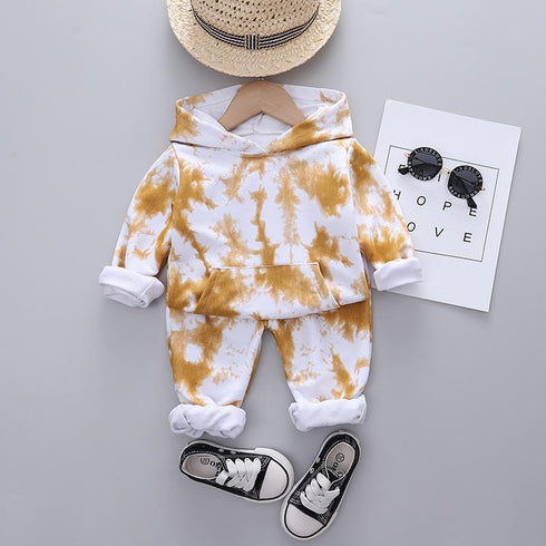 Children's Hooded Set Spring and Autumn Two-Piece Set