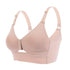 Modal silk gathers thin breast-feeding bra without steel ring