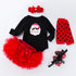 Newborn Festival Creative Cartoon Hachi Princess Dress 5-Piece Set