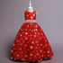 Children's Christmas Dress Princess Dress Long catwalk dress
