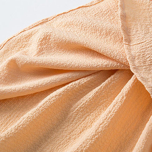 Girls' Dress Summer Dress New Bubble Sleeve Macaroon Color Princess Dress