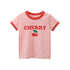 Summer girls short sleeve cherries