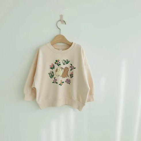 Rabbit Flower Long Sleeve Sweat