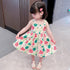 Girls Summer Suspender Skirt 2022 New Baby Girl Cute Flower Skirt Children's Foreign Style Dress