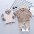 Boy's Plaid Shirt Knit Vest Set of Three