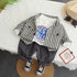 Boys spring and autumn suit set of three