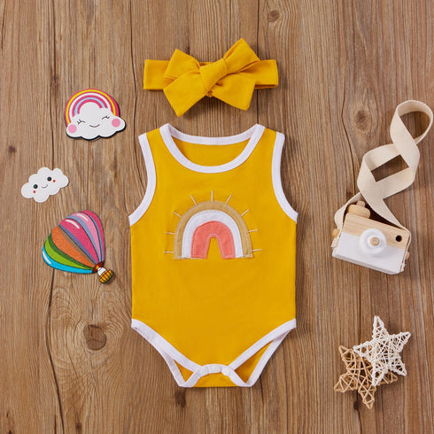 Girl's Newborn Jumpsuit+Bowknow