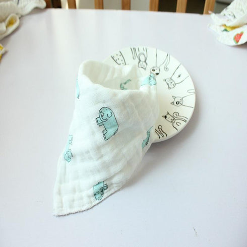 Eight-layer gauze triangle towel for newborn