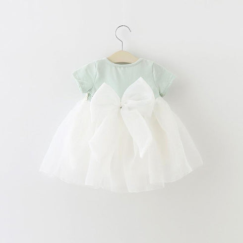 Summer New Baby Girl Princess Dress Big Bow Skirt Cute Lady