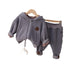 Winter children's hooded long sleeve suit two-piece set