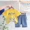 Children's Summer Suit Short Sleeve Denim Shorts