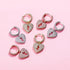 Heartbreak Love Earrings Zircon Hip Hop Simple Women's Earrings Jewelry