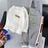 Boys Spring and Autumn Long Sleeve Straps Set Two-Piece Set