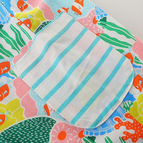 Summer Girl's Short-Sleeve Knit Dress