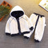 Boys winter velvet suit two-piece set