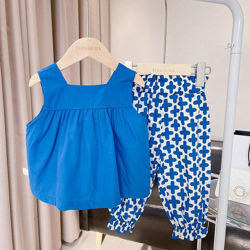 Girl's Summer Suit Two-Piece Set