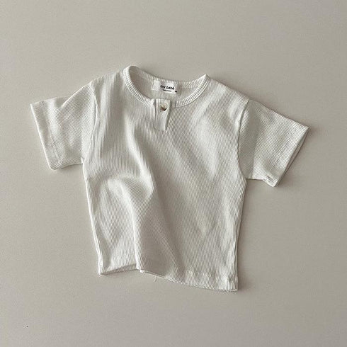 Children's Short Sleeve T-shirt Pure Cotton T-shirt Thin Single Top