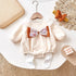 Baby Triangle Fart Clothes Female Bao Plus Velvet Double-Layer Pussyole Climbing Clothing