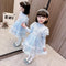 Children's Bubble Sleeve Mesh Princess Dress Girl's Luxury Sweet Sweat Dress