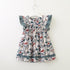Summer New Girl Floral Fly Sleeve Dress Girl Comfortable Cotton Dress
