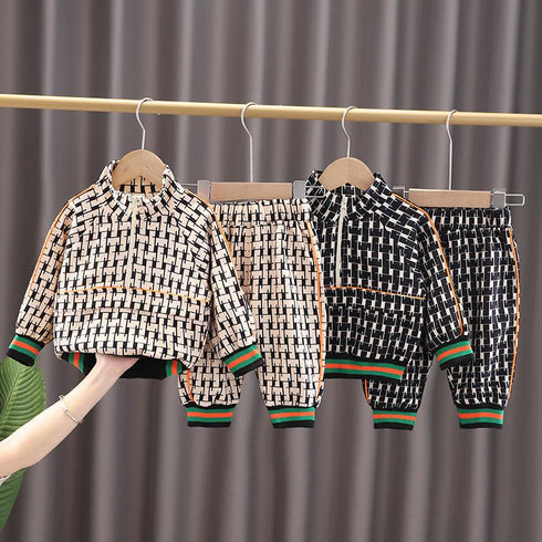Children's Wei Yi Suit Spring and Autumn Two-Piece Set
